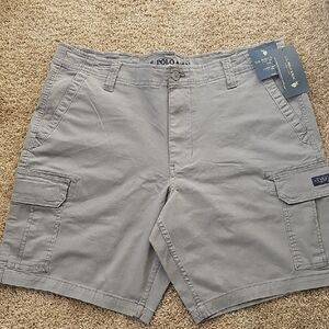 U.S. Polo Assn. Men's Gray Cargo Shorts‎ Size 38 NWT